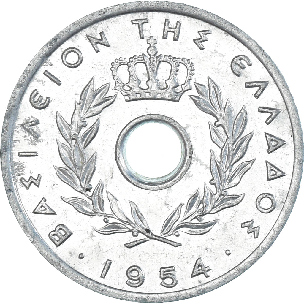 Coin, Greece, 10 Lepta, 1954