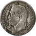 France, Napoleon III, 1 Franc, 1867, Strasbourg, Silver, VF(30-35)