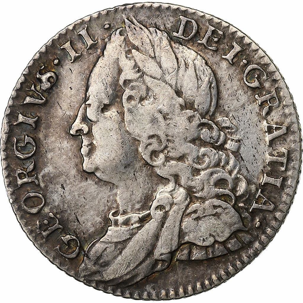 Gran Bretagna, George II, 6 Pence, 1757, Argento, BB