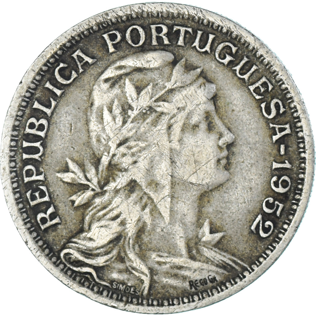 Moneta, Portogallo, 50 Centavos, 1952