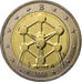 Belgium, Albert II, 2 Euro, Atomium, 2006, Brussels, Bi-Metallic, MS(63)