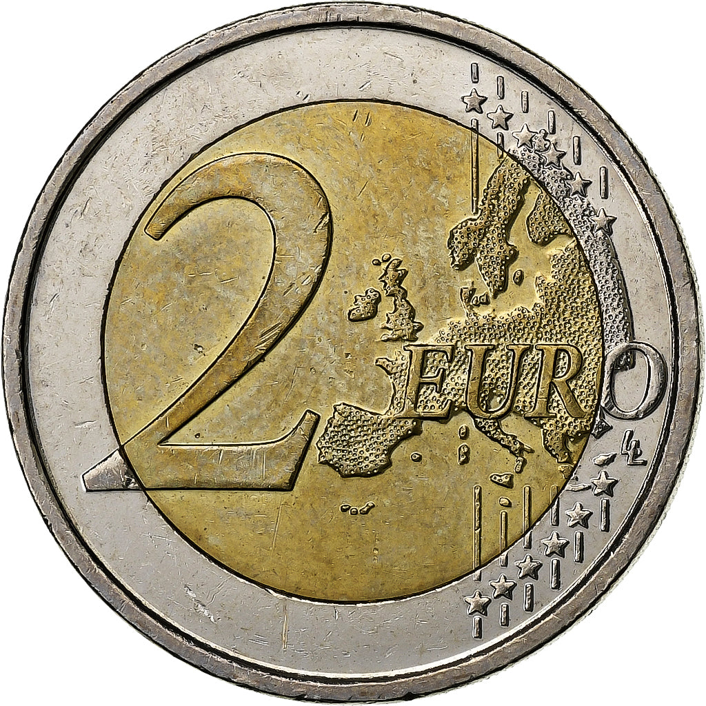 Belgia, Albert II, 2 Euro, Louis Braille, 2009, Brussels, Bimetaliczny, MS(63)