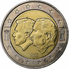 Belgium, 2 Euro, Belgium-Luxembourg economic union, 2005, Brussels, Bi-Metallic
