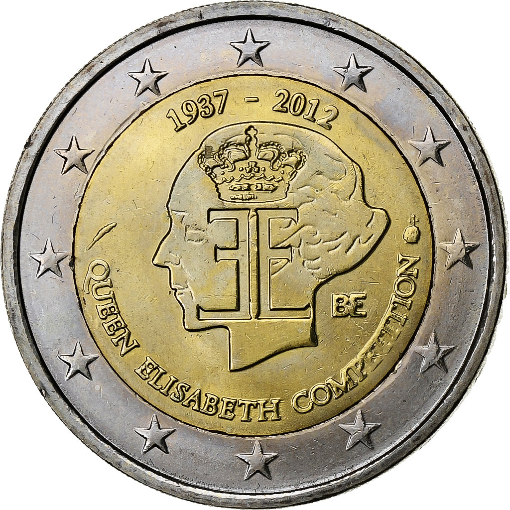 Belgio, Albert II, 2 Euro, Concours reine Elisabeth, 2012, Brussels