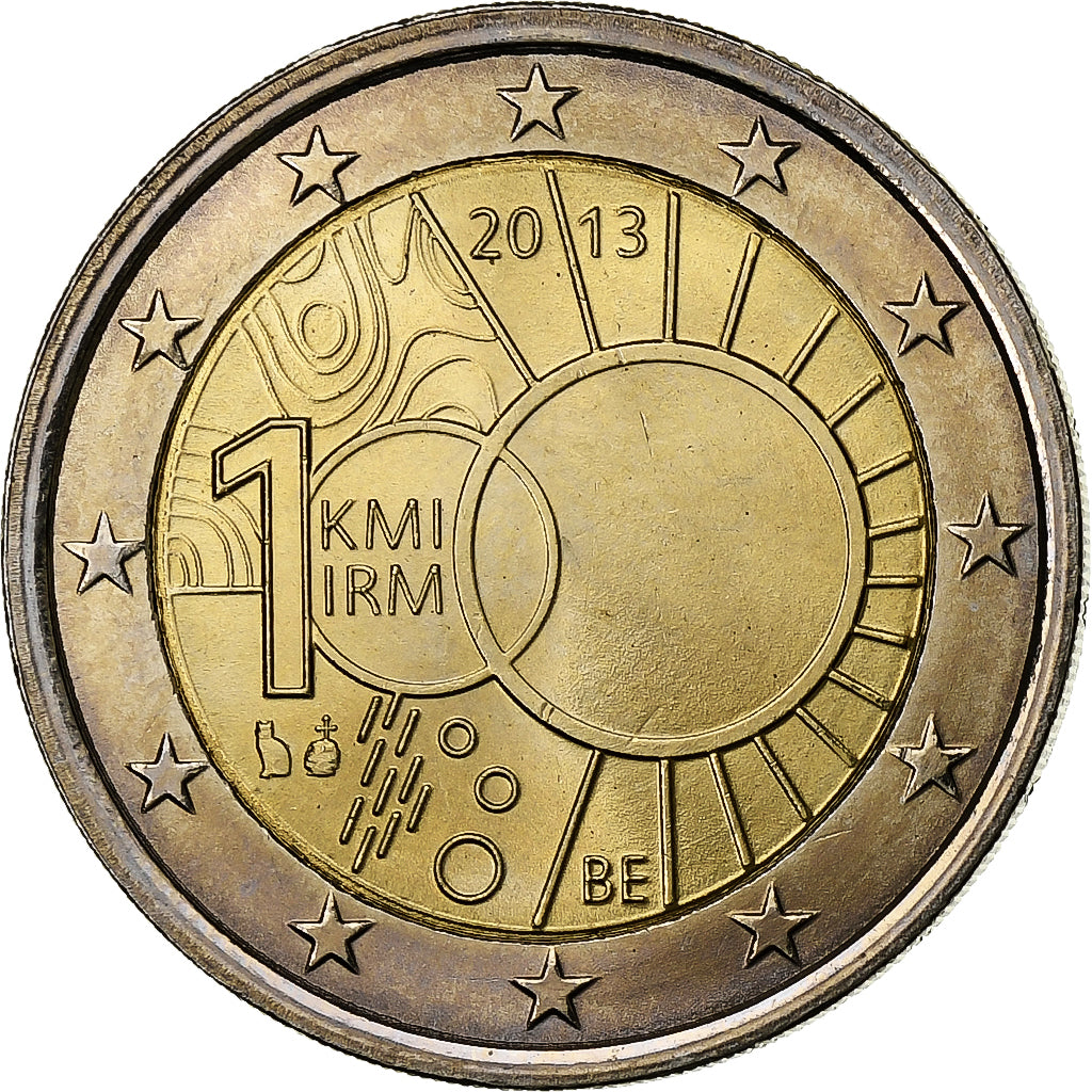 Belgium, Philippe, 2 Euro, Royal Meteorological Institute, 2013, Brussels