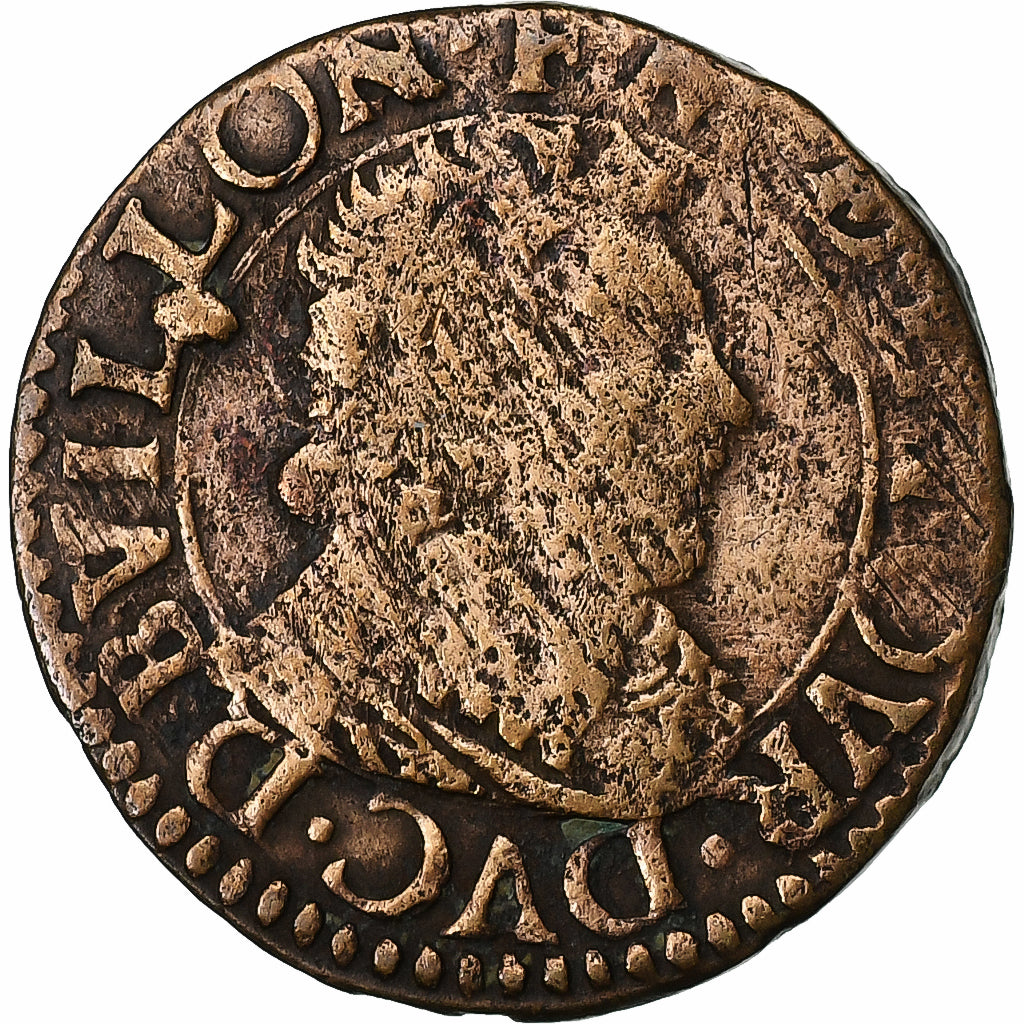 Principality of Sedan, Double De Sedan, 1641, Sedan, Copper, VF(20-25)