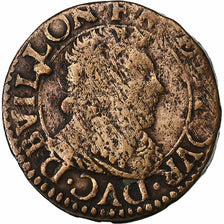 Principality of Sedan, Double De Sedan, 1641, Sedan, Copper, VF(20-25)