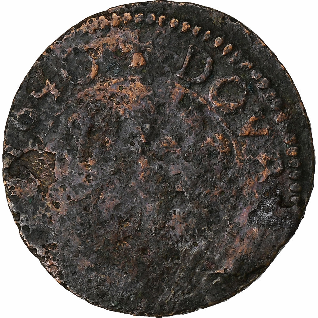 Principality of Sedan, Double De Sedan, 1640, Sedan, Copper, F(12-15)