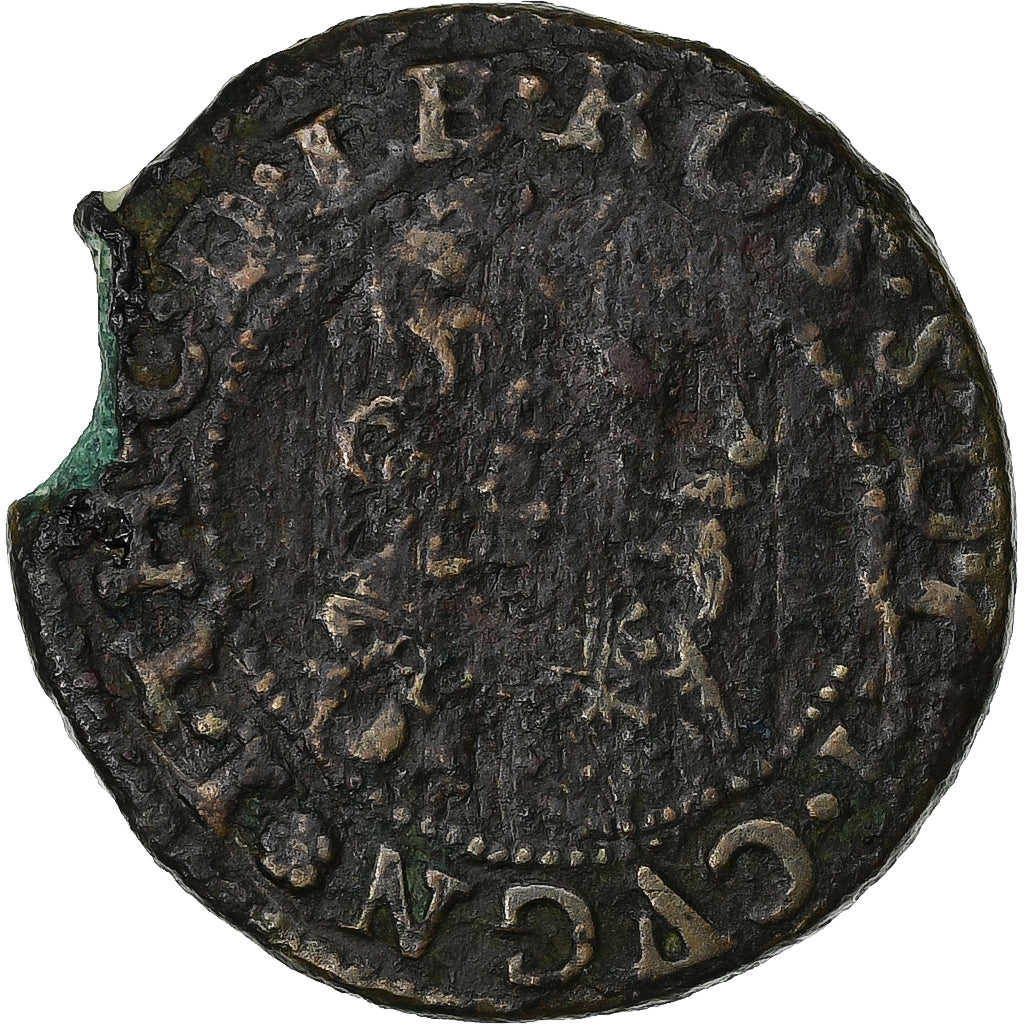 Seigneury of Cugnon, Jean-Théodore, Double Tournois, 1635, Cugnon, Koper, FR