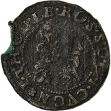 Seigneury of Cugnon, Jean-Théodore, Double Tournois, 1635, Cugnon, Cobre, BC+