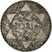 Maroc, Abdelaziz, 5 Dirhams, AH 1321 (1903), Paris, Argent, TTB
