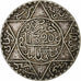 Morocco, Abdelaziz, 2-1/2 Dirhams, AH 1320 (1903), London, Silver, EF(40-45)