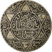Maroc, Abdelaziz, 2-1/2 Dirhams, AH 1321 (1903), Londres, Argent, TB+