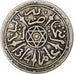 Morocco, Abdelaziz, 1/2 Dirham, AH 1314 (1897), Paris, Silver, VF(30-35)