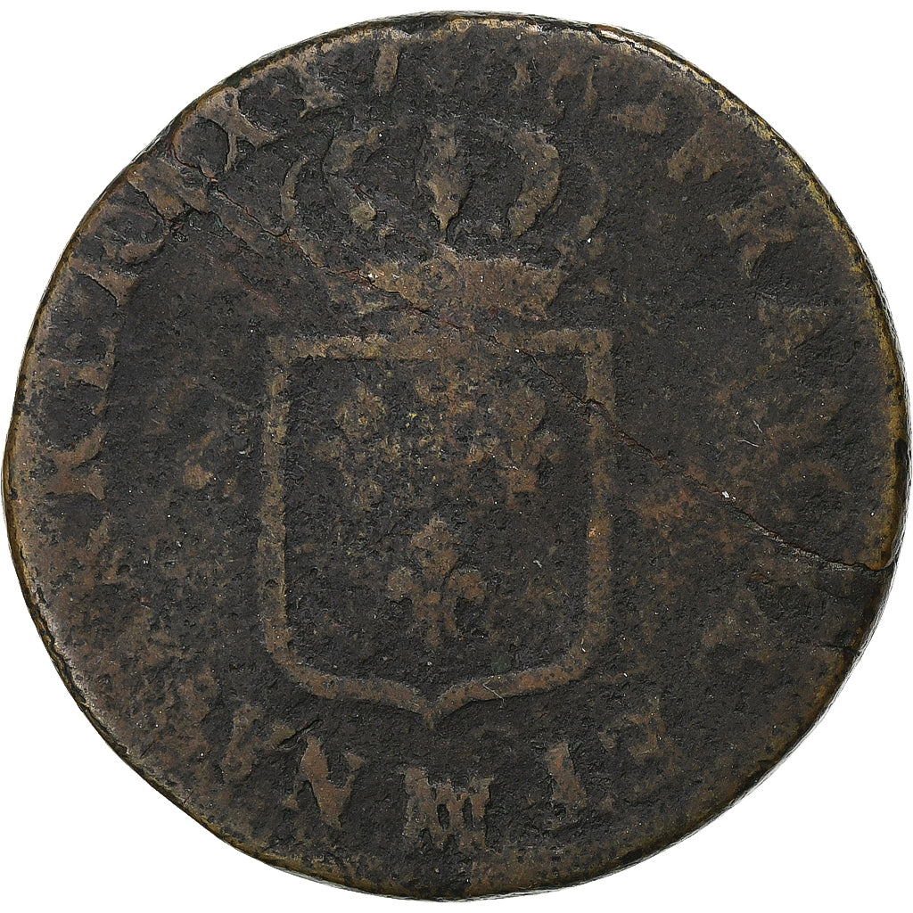 Frankrijk, Louis XVI, Sol, 1788, Marseille, Koper, FR