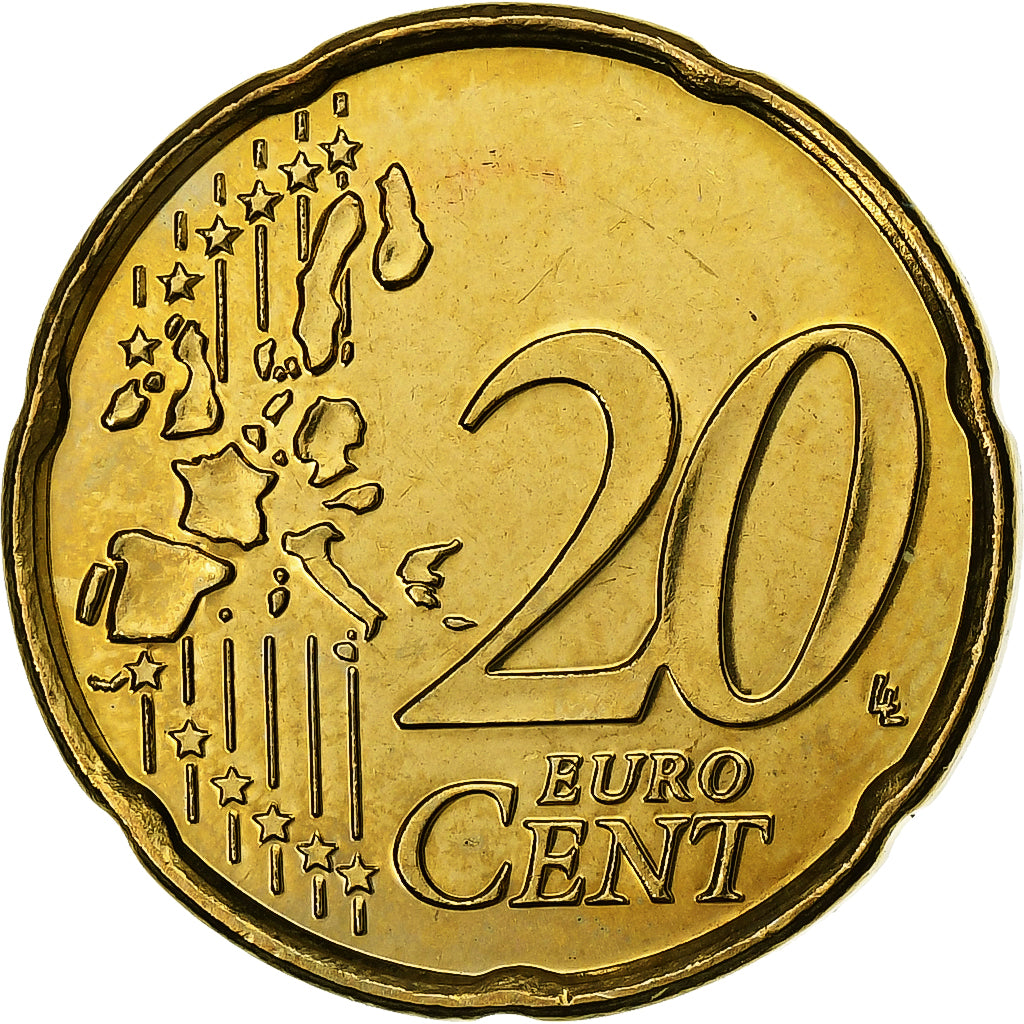 Belgio, Albert II, 20 Centimes, 2006, Brussels, Nordic gold, SPL