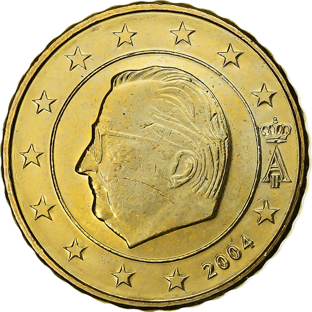 Belgium, Albert II, 10 Centimes, 2004, Brussels, Nordic gold, MS(63)