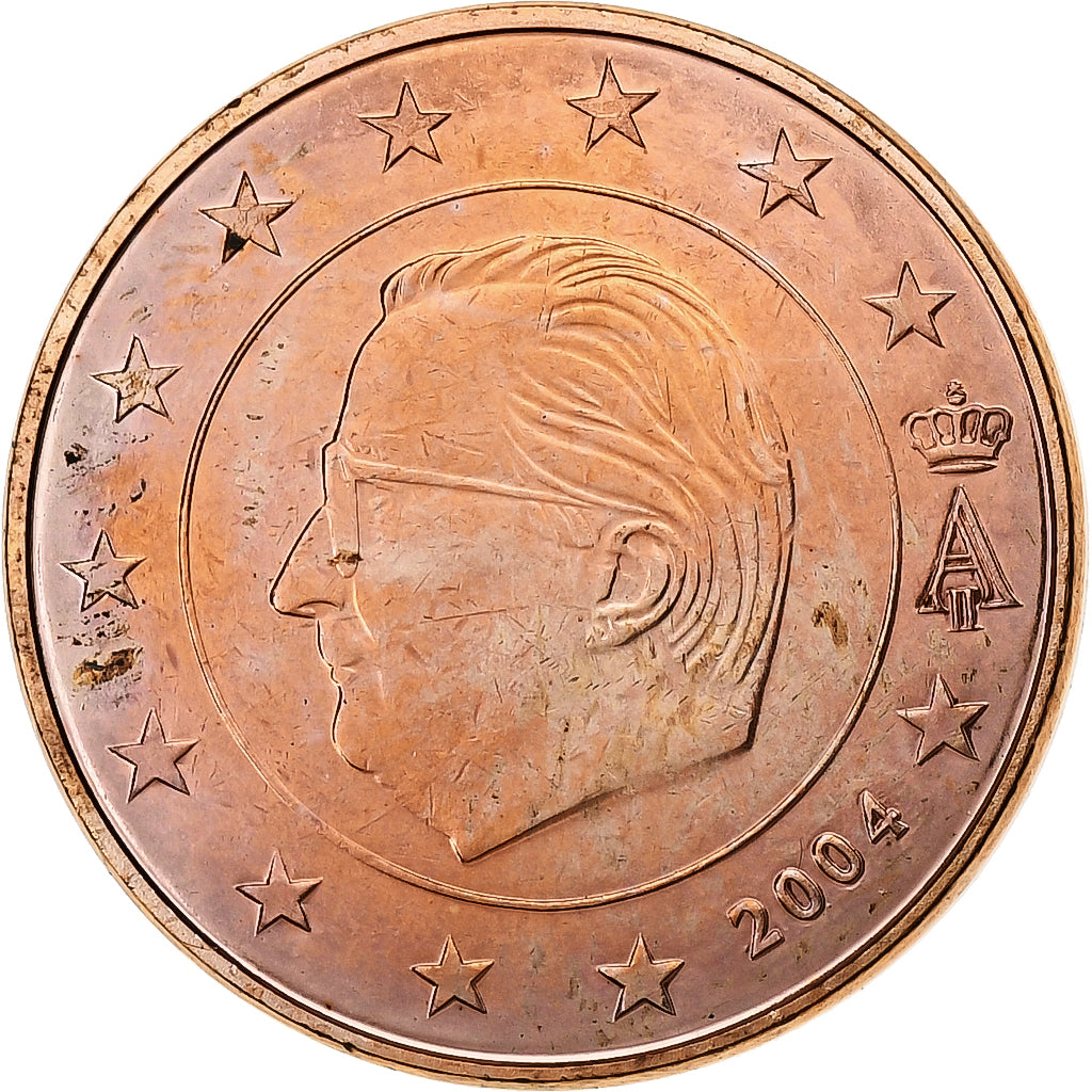 Belgium, Albert II, 5 Centimes, 2004, Brussels, Copper Plated Steel, AU(55-58)