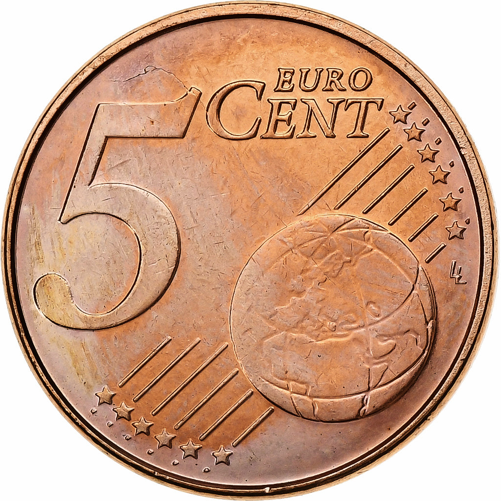 Belgium, Albert II, 5 Centimes, 2004, Brussels, Copper Plated Steel, AU(55-58)
