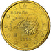 España, 50 Centimes, Miguel de Cervantes, 2005, Madrid, Nordic gold, SC