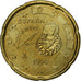 España, 20 Centimes, Miguel de Cervantes, 1999, Madrid, Nordic gold, SC