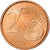 Spanje, 2 Centimes, 1999, Madrid, Copper Plated Steel, UNC-