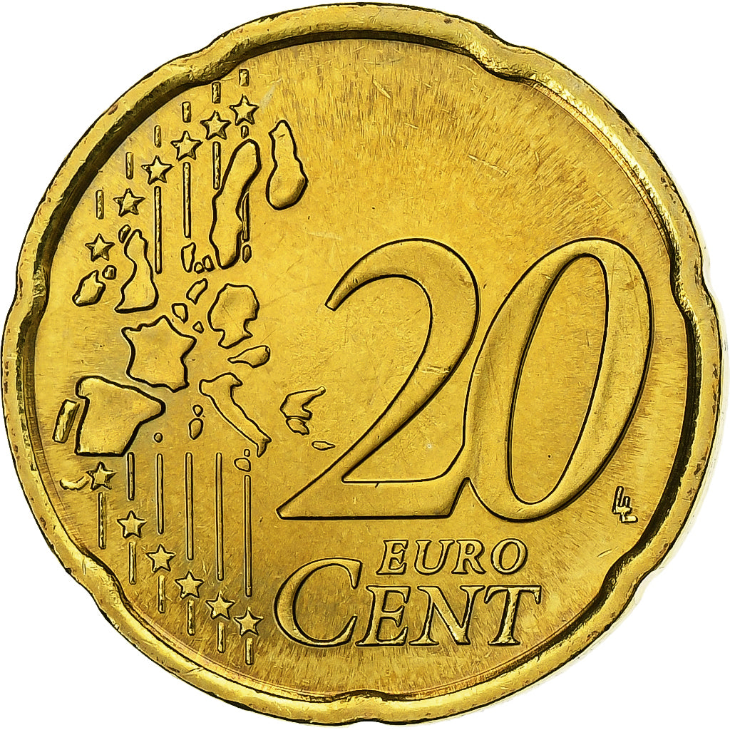 Finlandia, 20 Centimes, 2006, Vantaa, Nordic gold, MS(63)