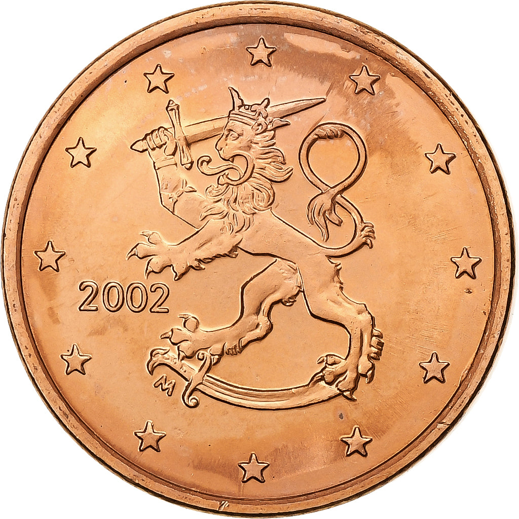 Finland, 5 Centimes, 2002, Vantaa, Copper Plated Steel, PR