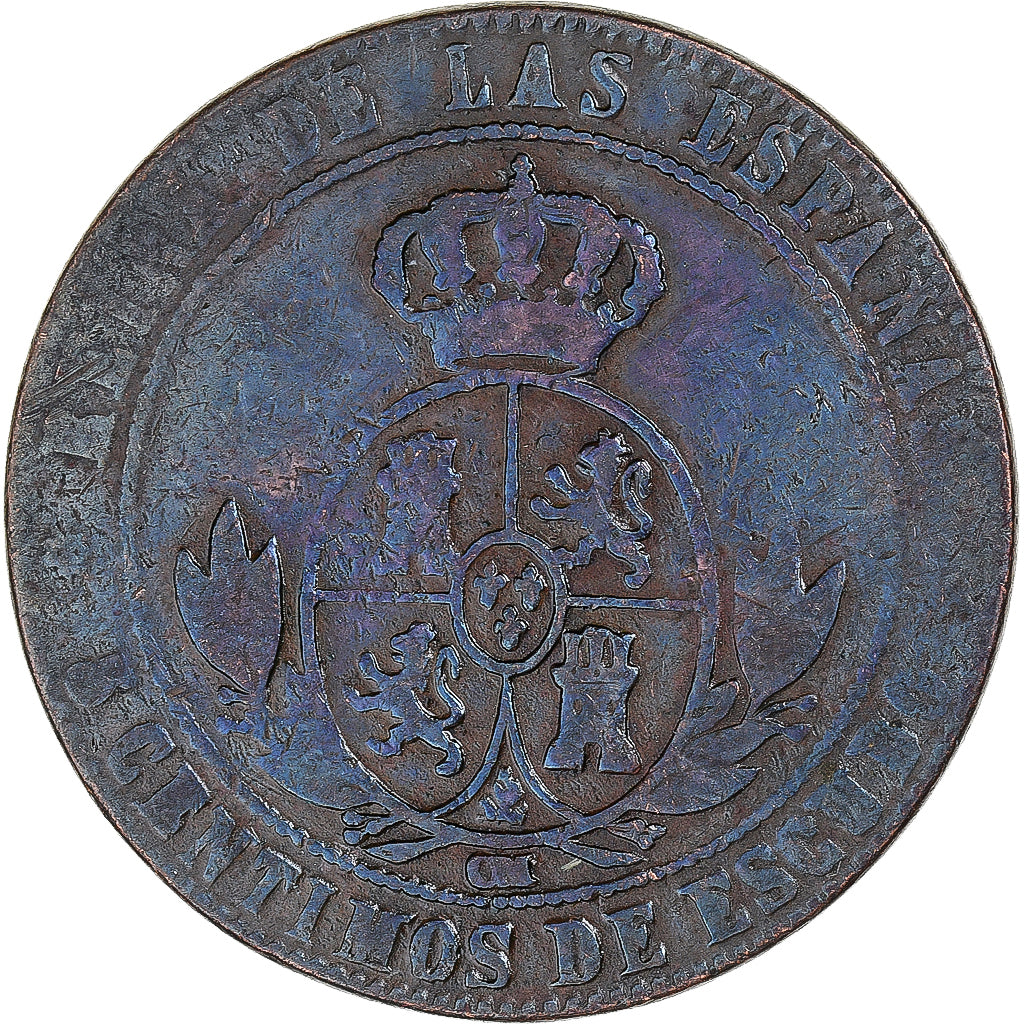 Moneda, España, 5 Centimos, 1868