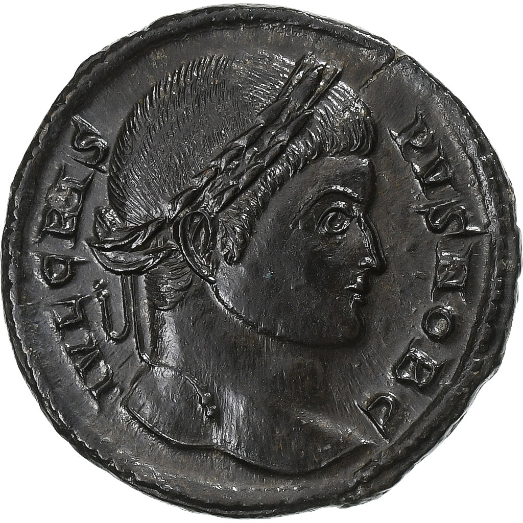 Crispus, Follis, 323-324, Treveri, Bronce, MBC+, RIC:440