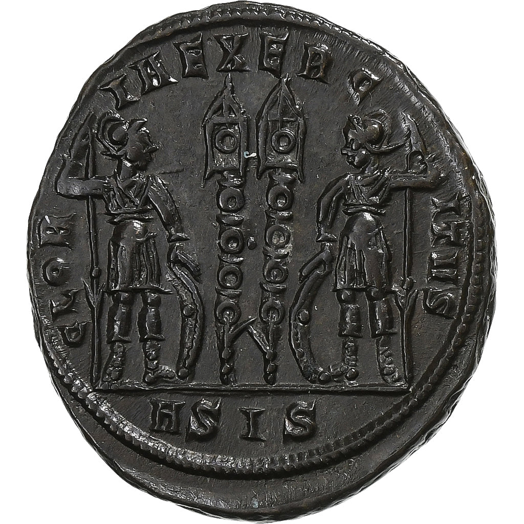 Constantine I, Follis, 330-333, Siscia, Bronzo, SPL-, RIC:219