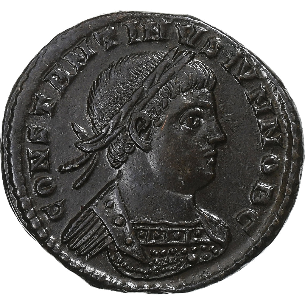 Constantine II, Follis, 330-331, Trier, Bronze, AU(50-53), RIC:520