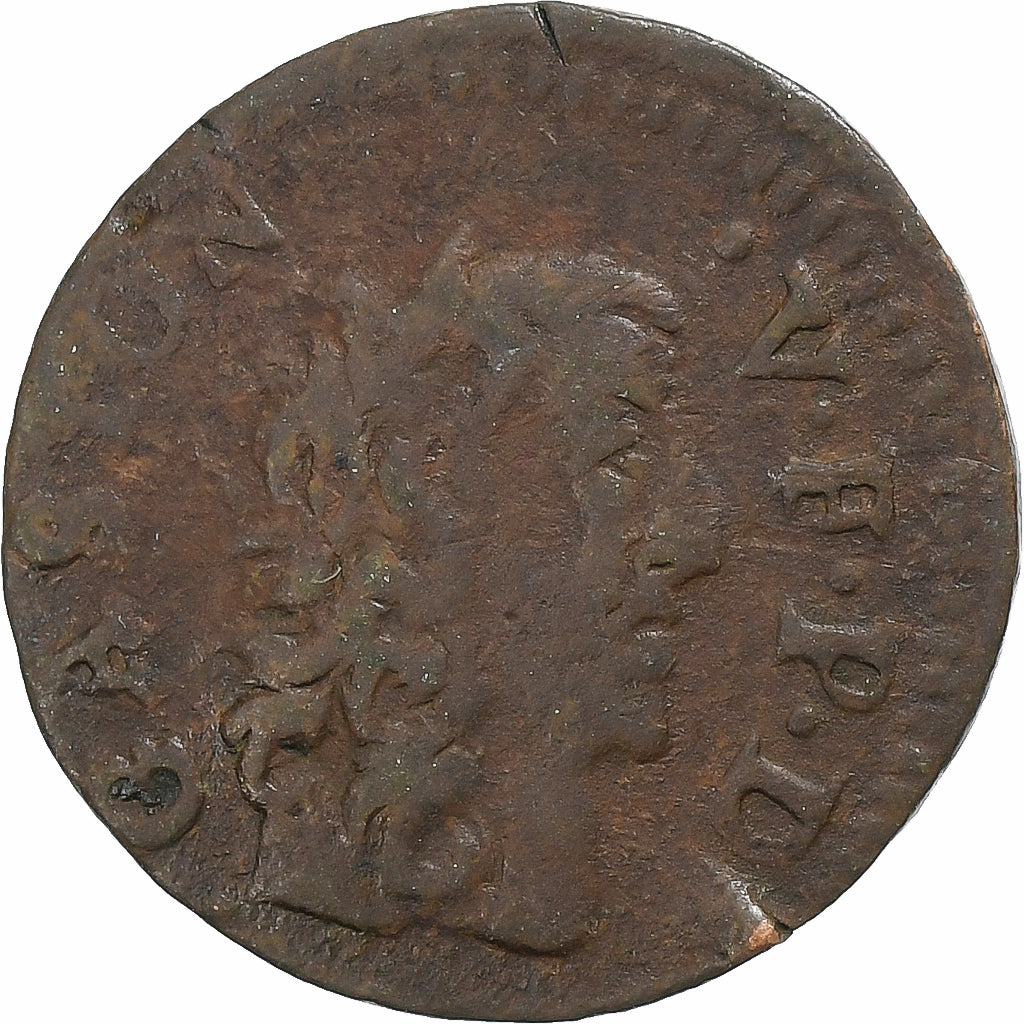 Vorstendom Dombes, Gaston van Orleans, Denier Tournois, 1650, Trévoux, Koper