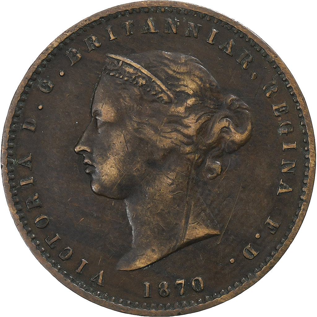 Jersey, Victoria, 1/26 Shilling, 1870, London, Brązowy, VF(20-25)