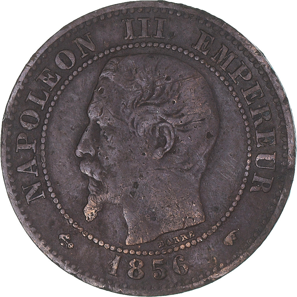 Münze, Frankreich, 2 Centimes, 1856