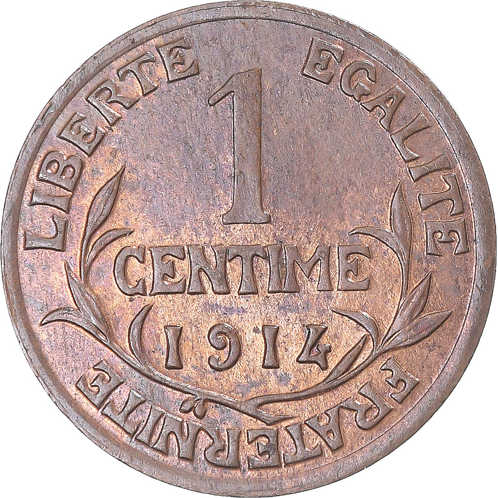 Moneta, Francia, Centime, 1914