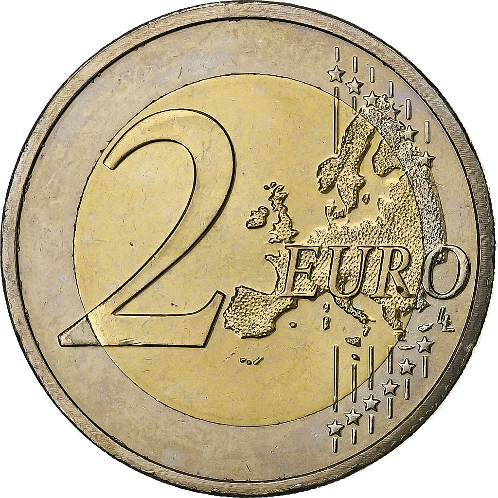 Netherlands, Beatrix, 2 Euro, Erasmus, 2011, Utrecht, Bi-Metallic, MS(63)