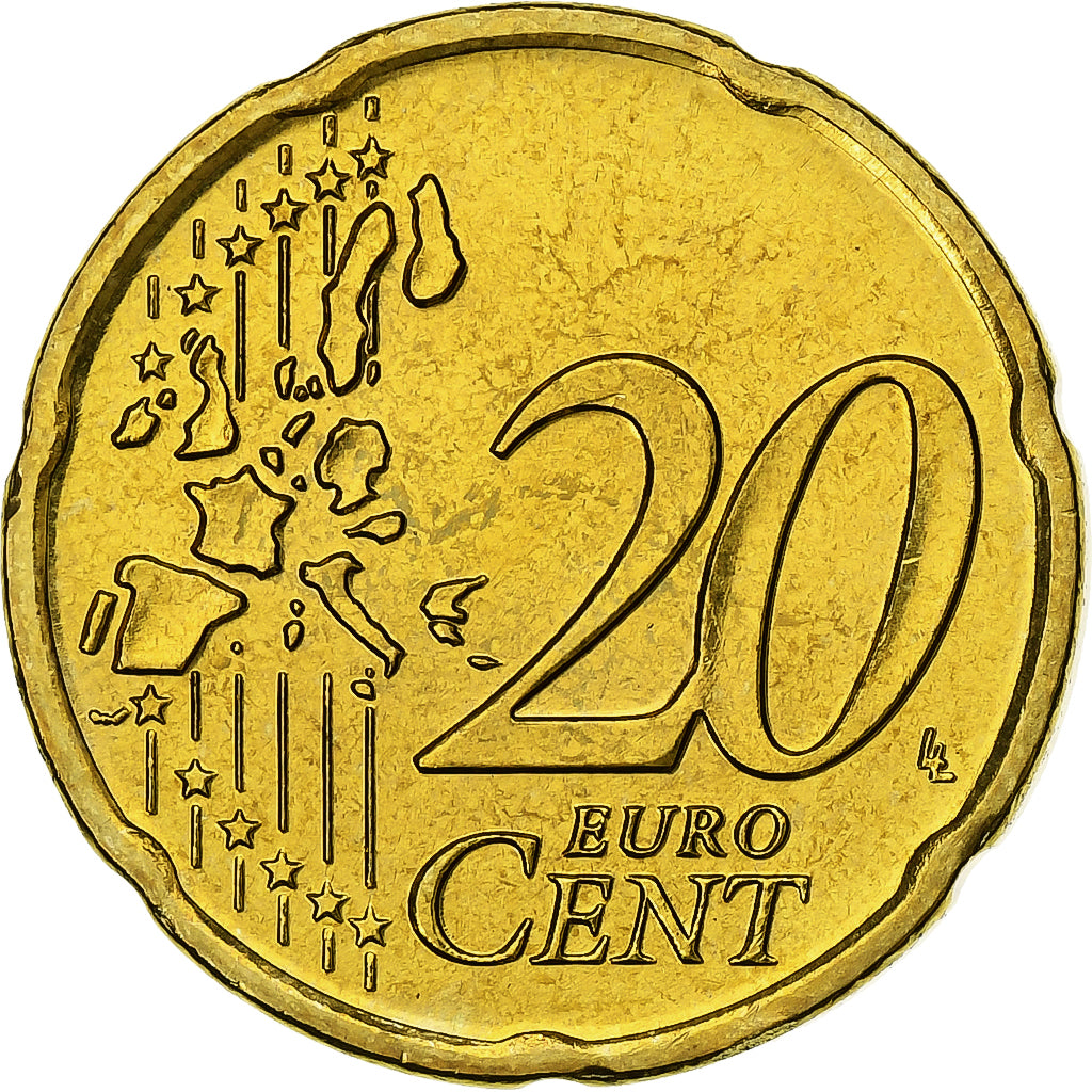 Griekenland, 20 Centimes, 2006, Athens, Nordic gold, UNC-