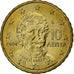 Griekenland, 10 Centimes, 2004, Athens, Nordic gold, UNC-