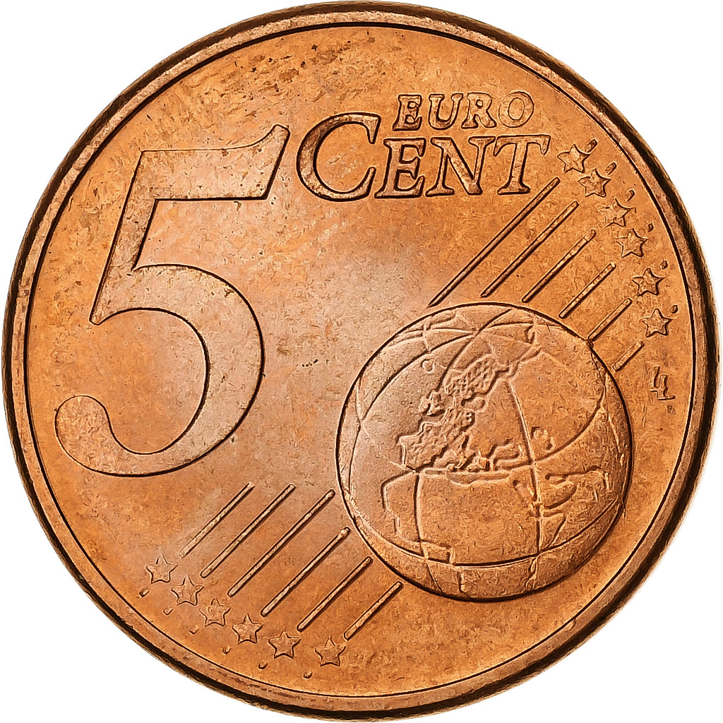 Griekenland, 5 Centimes, 2002, Athens, Copper Plated Steel, PR+