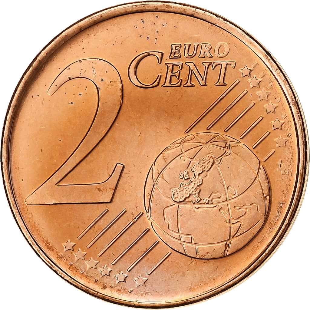 Grecia, 2 Centimes, 2003, Athens, Acciaio placcato rame, SPL