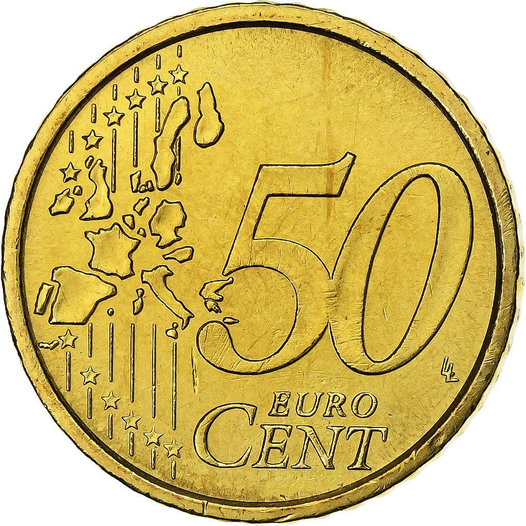 Italy, 50 Centimes, 2002, Rome, Nordic gold, MS(63)