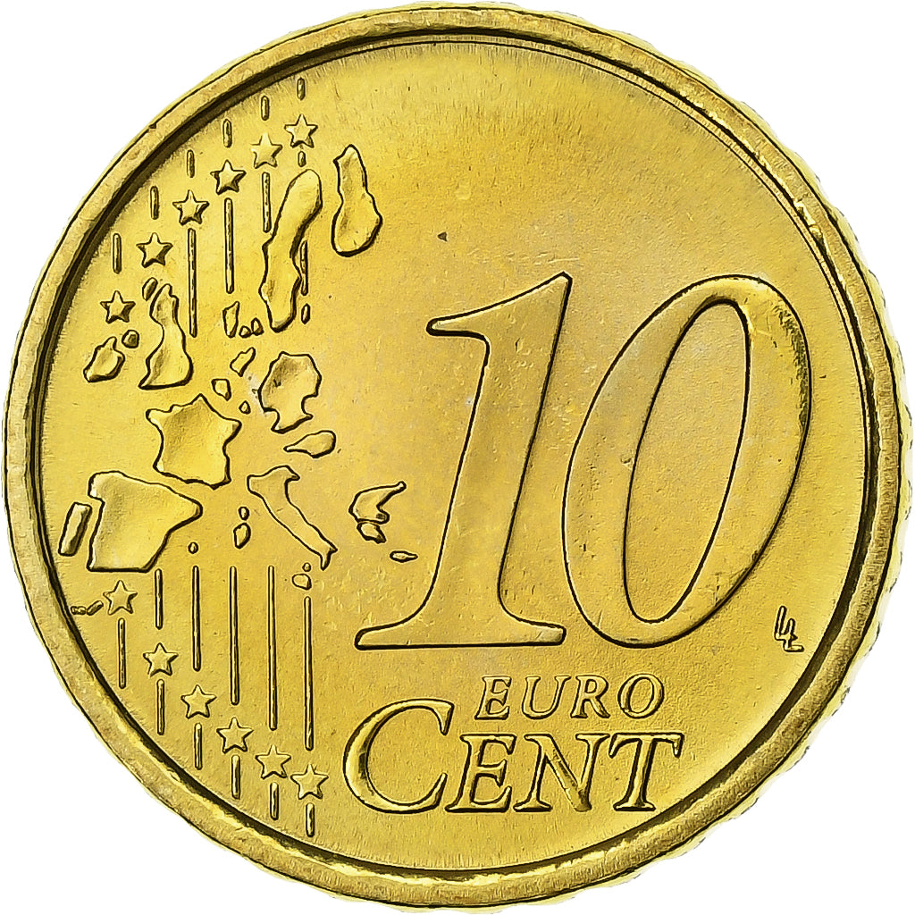 Włochy, 10 Centimes, 2006, Rome, Nordic gold, MS(63)