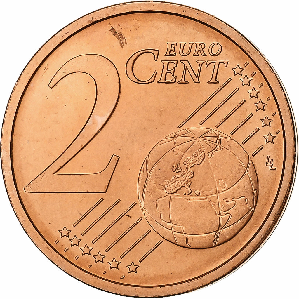 Italy, 2 Centimes, 2004, Rome, Copper Plated Steel, MS(63)