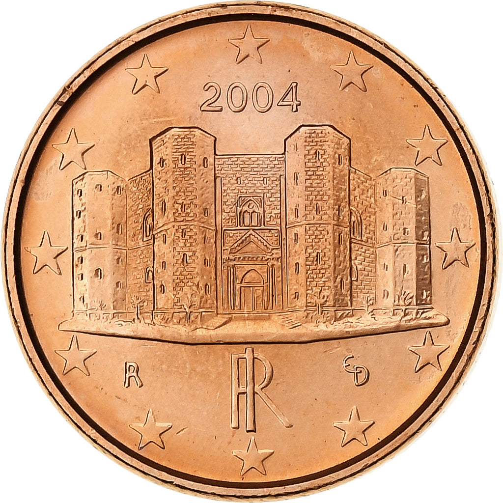 Italien, Centime, 2004, Rome, Copper Plated Steel, UNZ