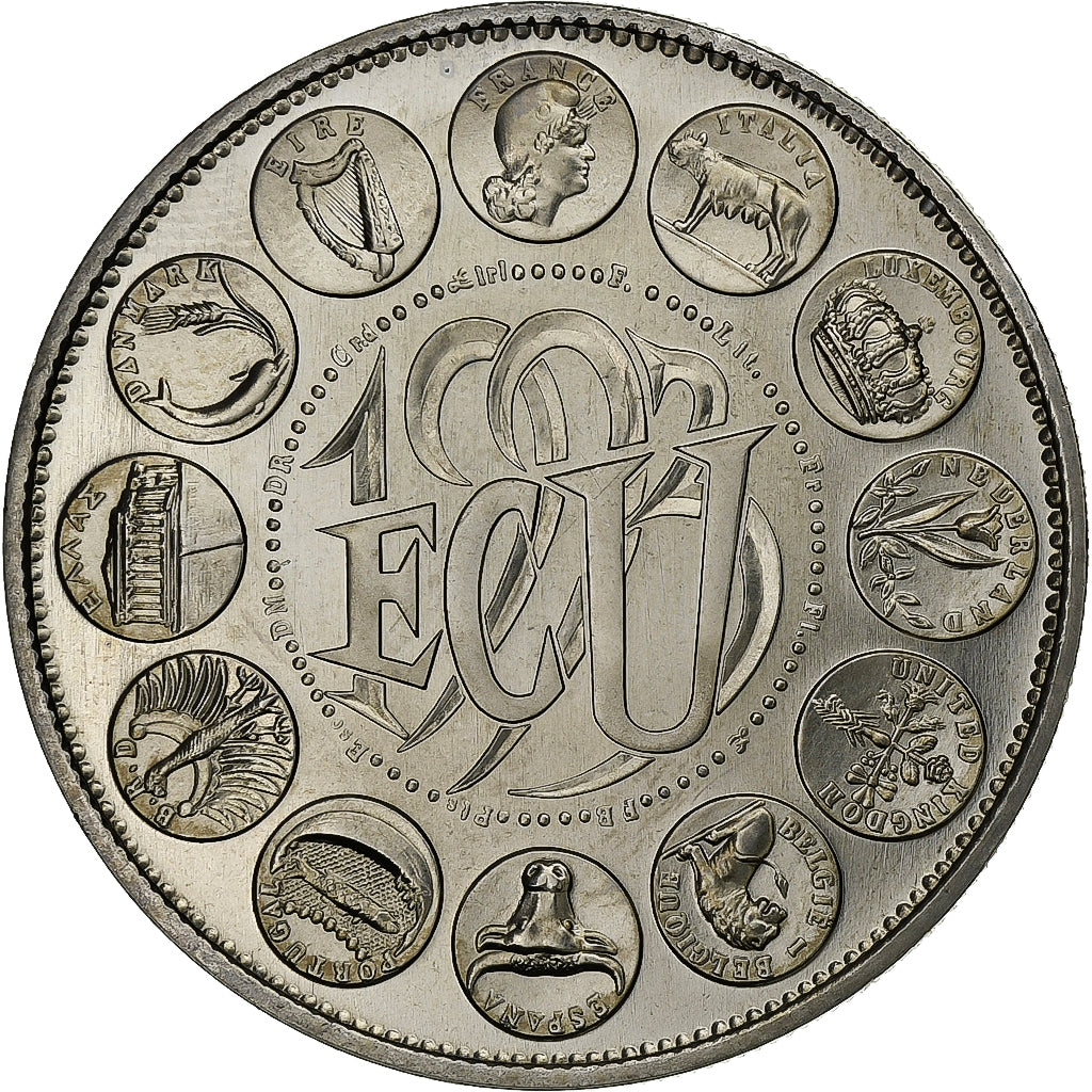 Frankreich, 1 Ecu Europa, 1993, MDP, Kupfer-Nickel, UNZ