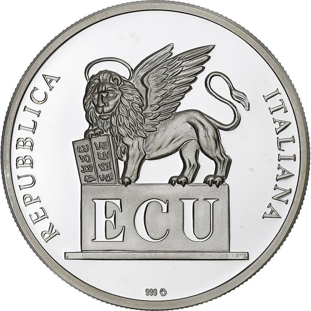 Italie, Ecu, Galileo Galilei, Argent, FDC, BE