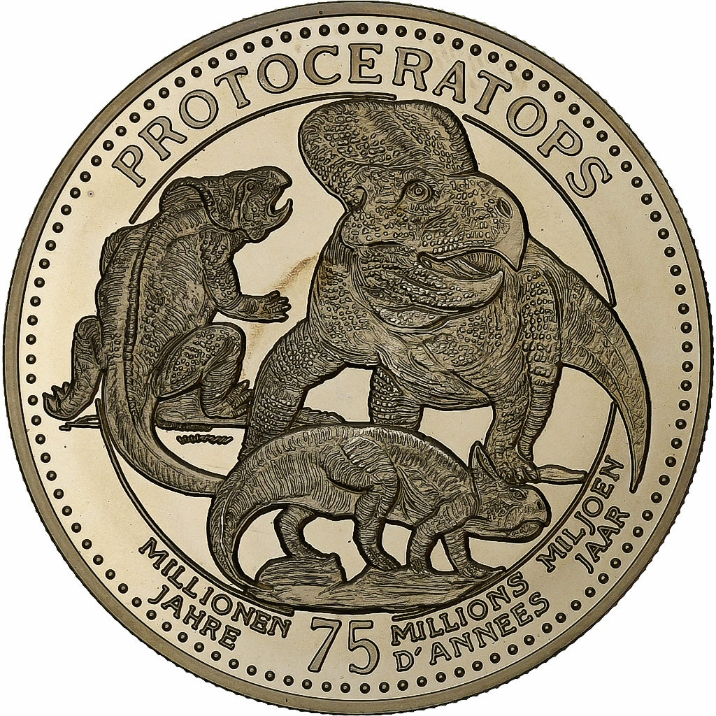 Allemagne, Médaille, 75 millions d'années - Protoceratops, Cupro-nickel, SPL