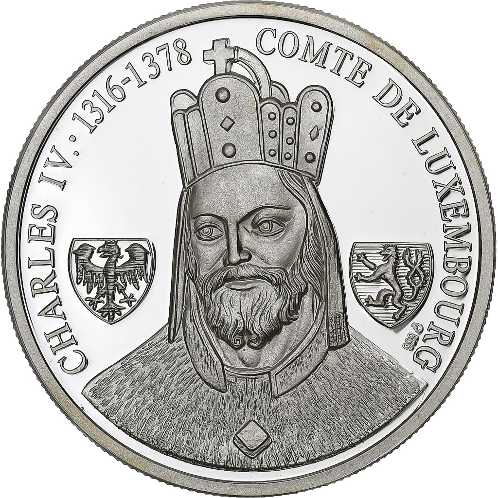 Luxembourg, Ecu, Charles IV, Count of Luxembourg, Silver, Proof, MS(65-70)