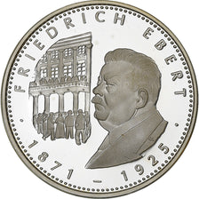 Alemanha, medalha, Friedrich Ebert, 1993, Prata, Proof, MS(65-70)